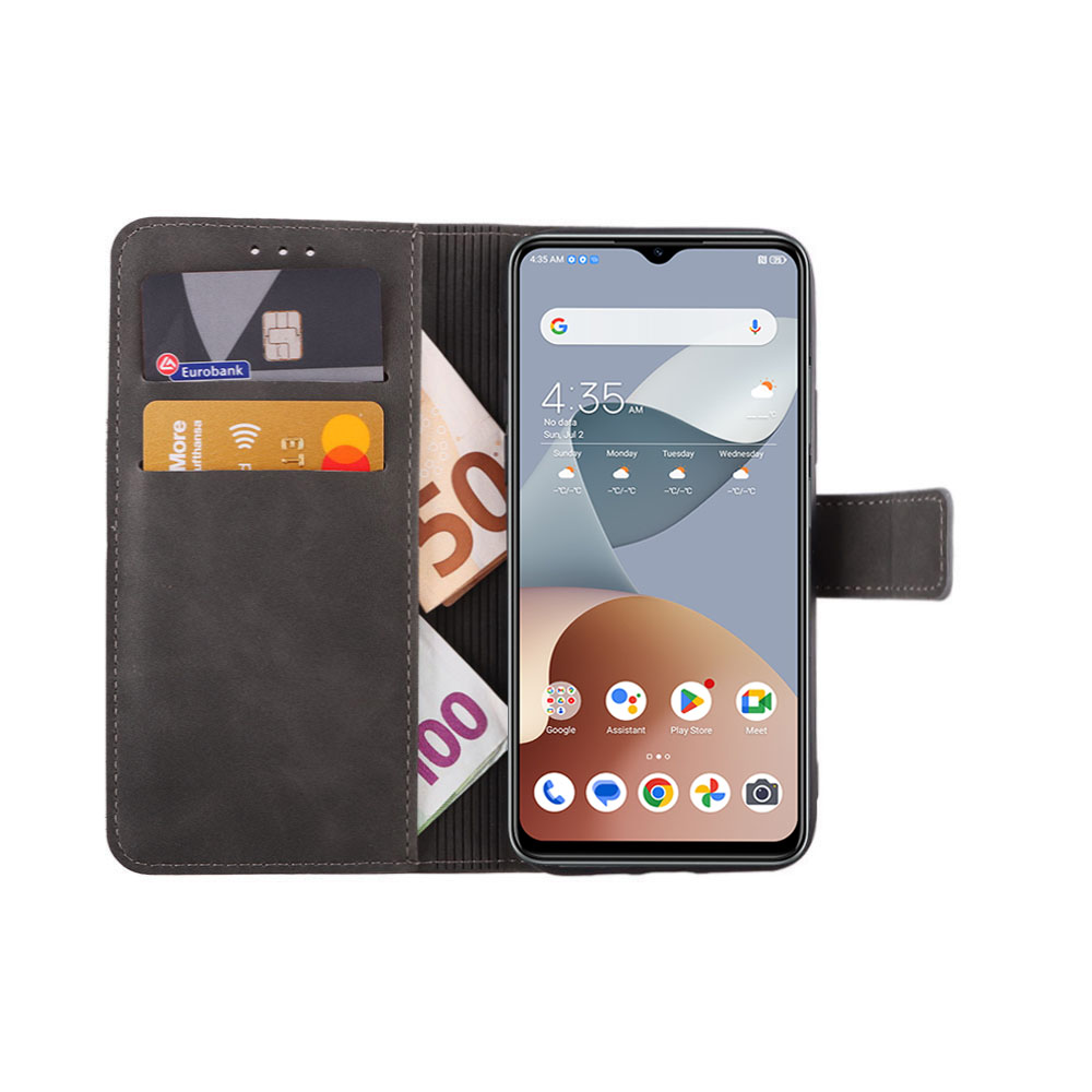 LIME ESSENTIAL ΘΗΚΗ NOVA 5G PHONE 6.52in MAGNET BOOK STAND CLIP GREY - Image 5