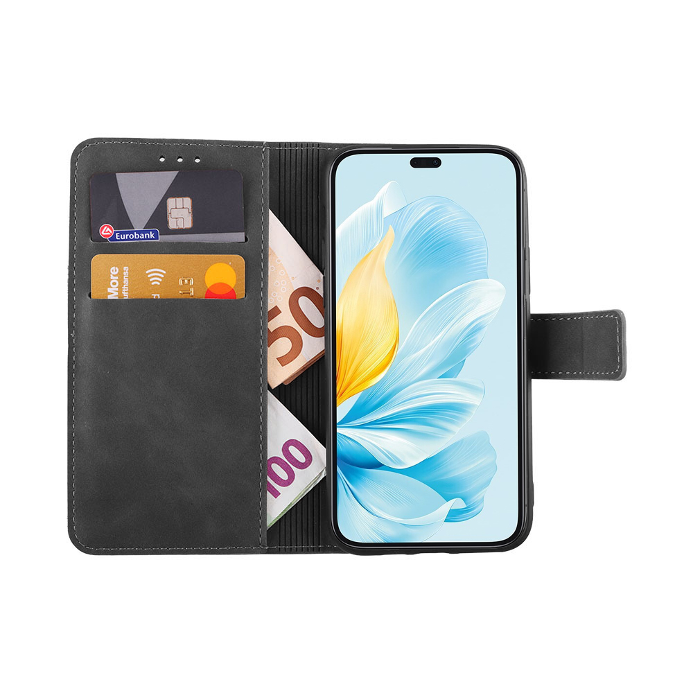 LIME ESSENTIAL ΘΗΚΗ HONOR 200 LITE 5G 6.7in MAGNET BOOK STAND CLIP GREY - Image 5