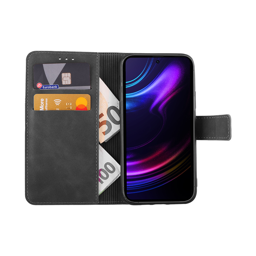 LIME ESSENTIAL ΘΗΚΗ NOVA 5G PRO PHONE 6.6in MAGNET BOOK STAND CLIP GREY - Image 5