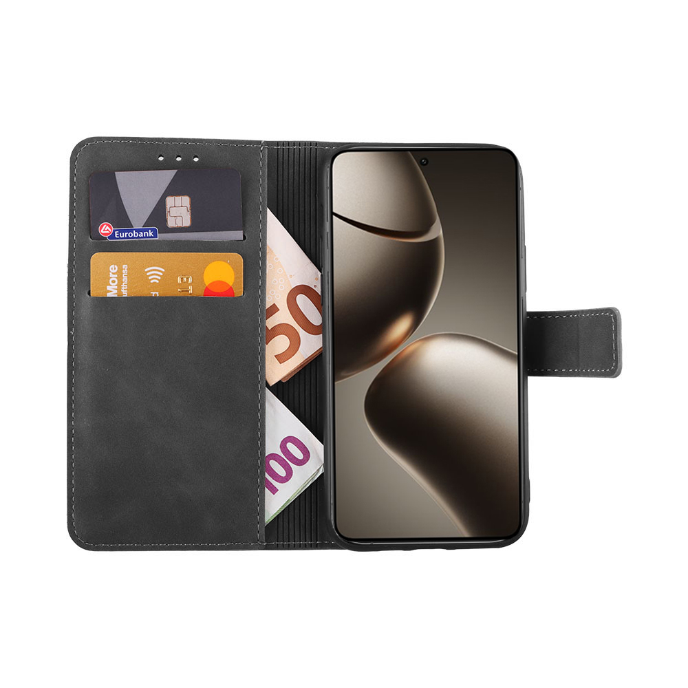 LIME ESSENTIAL ΘΗΚΗ XIAOMI 14T PRO 5G 6.67in MAGNET BOOK STAND CLIP GREY - Image 5