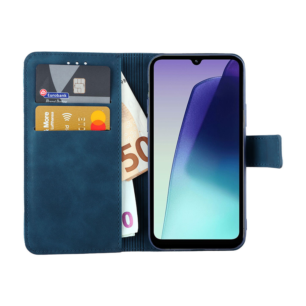 LIME ESSENTIAL ΘΗΚΗ XIAOMI REDMI 14C/ REDMI A4/ POCO C75/ POCO M7 5G 6.88in MAGNET BOOK STAND CLIP DARK BLUE - Image 5