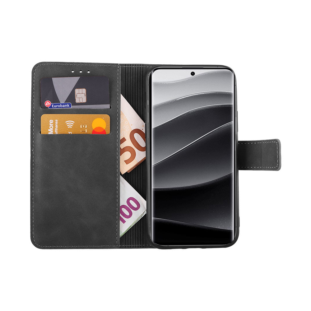 LIME ESSENTIAL ΘΗΚΗ XIAOMI REDMI NOTE 14 PRO PLUS 5G 6.67in MAGNET BOOK STAND CLIP GREY - Image 5