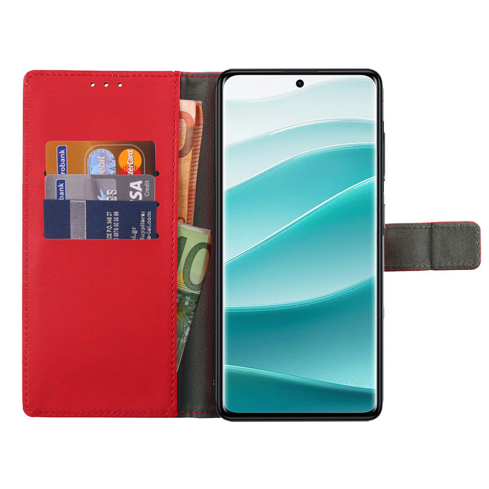 VOLTE-TEL ALLURE ΘΗΚΗ XIAOMI REDMI NOTE 14 PRO 5G/POCO X7 6.67in MAGNET BOOK STAND CLIP RED - Image 6
