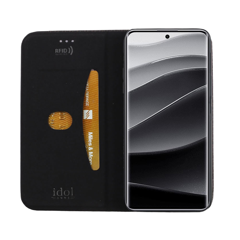 IDOL 1991 ELITE ΘΗΚΗ XIAOMI REDMI NOTE 14 PRO PLUS 5G 6.67in ANTI-RFID BOOK STAND BLACK - Image 7