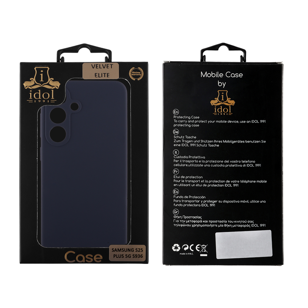 IDOL 1991 VELVET ELITE TPU ΘΗΚΗ SAMSUNG S25 PLUS 5G S936 6.7in 4 SIDE FULL CAMERA PROTECTION BLUE - Image 2