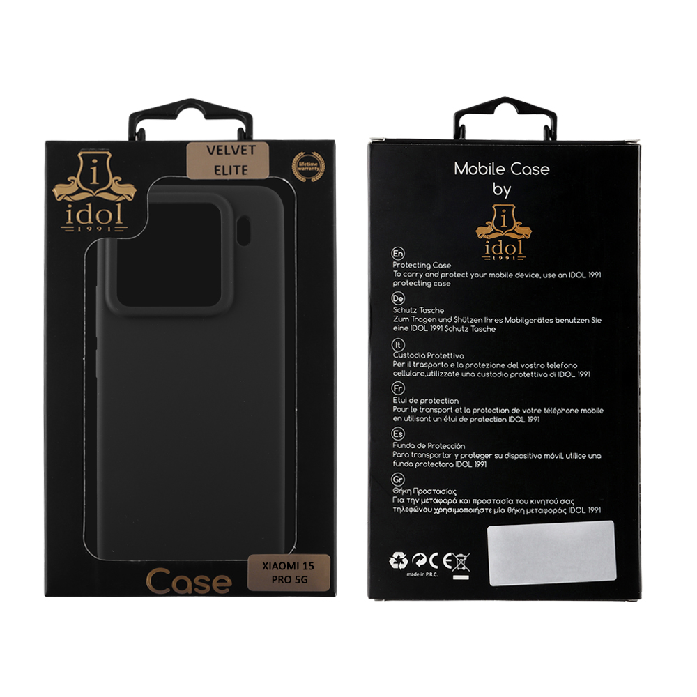 IDOL 1991 VELVET ELITE TPU ΘΗΚΗ XIAOMI 15 PRO 5G 6.73in 4 SIDE CAMERA GUARD BLACK - Image 2