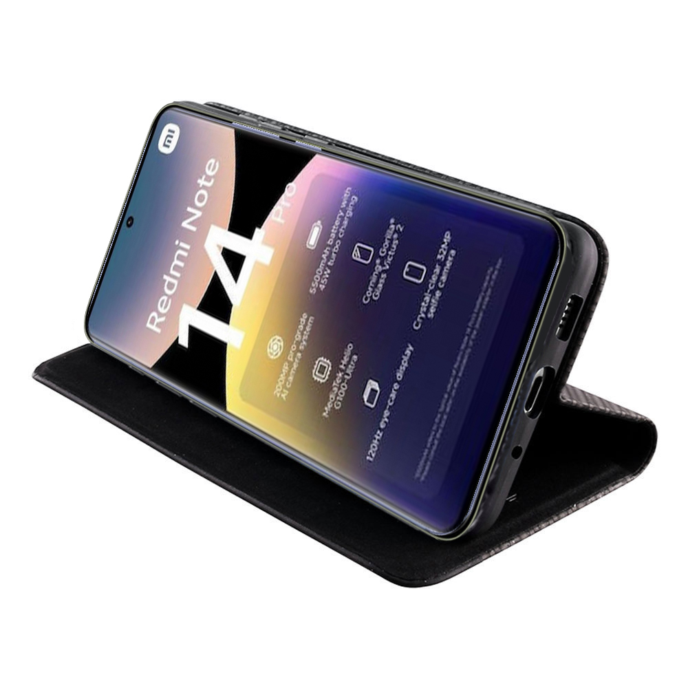IDOL 1991 ELITE ΘΗΚΗ XIAOMI REDMI NOTE 14 PRO 4G 6.67in ANTI-RFID BOOK STAND BLACK - Image 4
