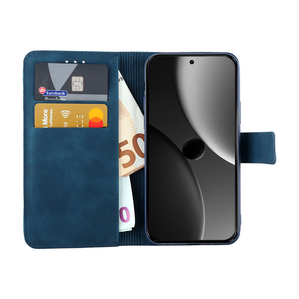 LIME ESSENTIAL ΘΗΚΗ XIAOMI 15 ULTRA 5G 6.73in MAGNET BOOK STAND CLIP DARK BLUE - Image 5
