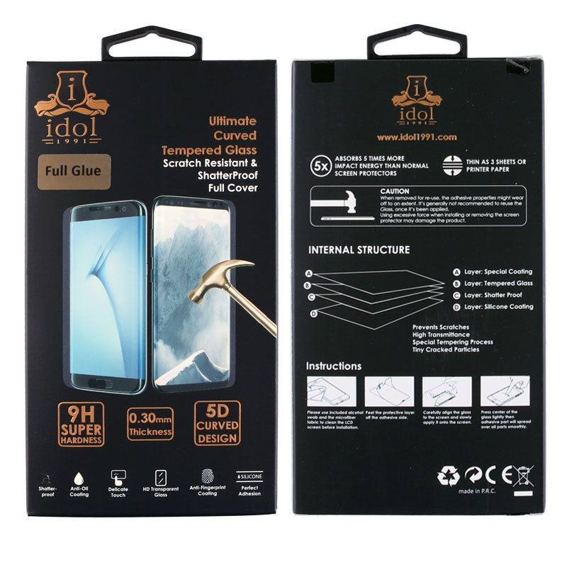 IDOL 1991 TEMPERED GLASS XIAOMI MI MIX 2S 9H 0.30mm 5D FULL GLUE WHITE - Image 4