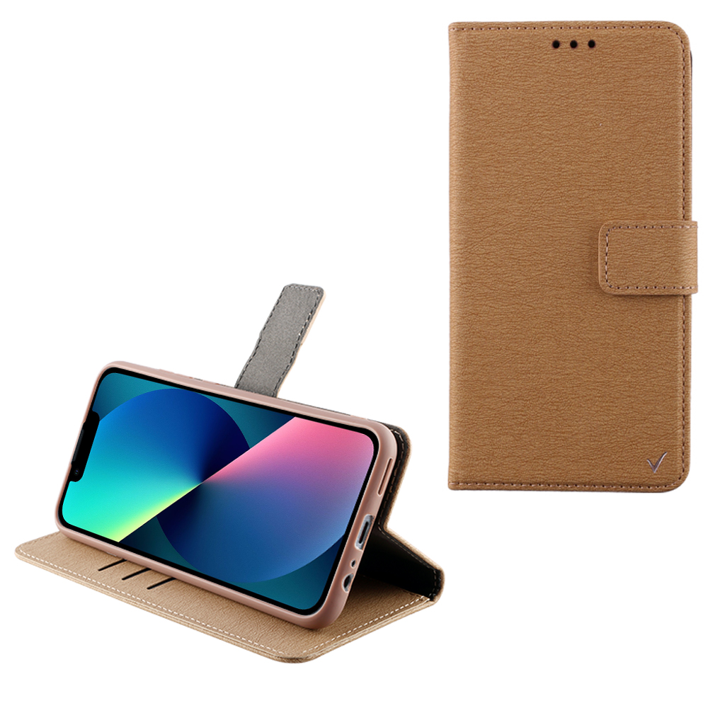 VOLTE-TEL ALLURE ΘΗΚΗ IPHONE 13 6.1in MAGNET BOOK STAND CLIP GOLD