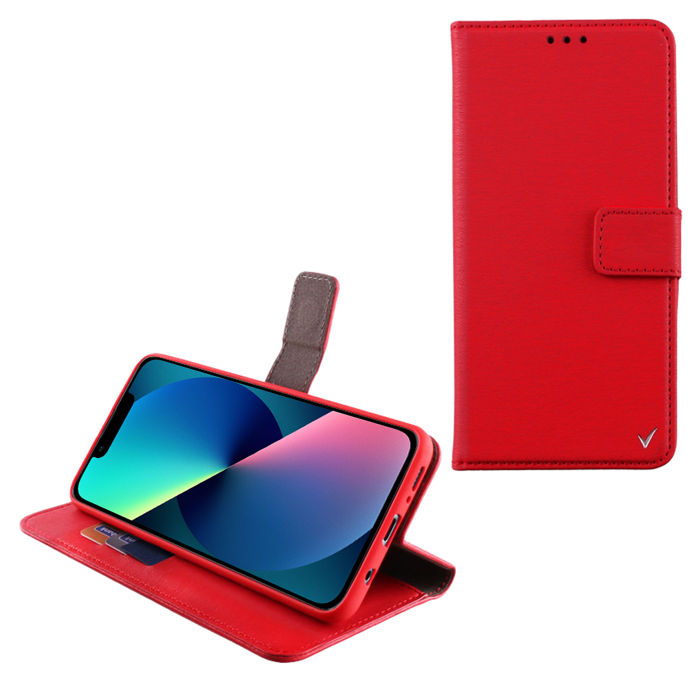 VOLTE-TEL ALLURE ΘΗΚΗ IPHONE 13 6.1in MAGNET BOOK STAND CLIP RED