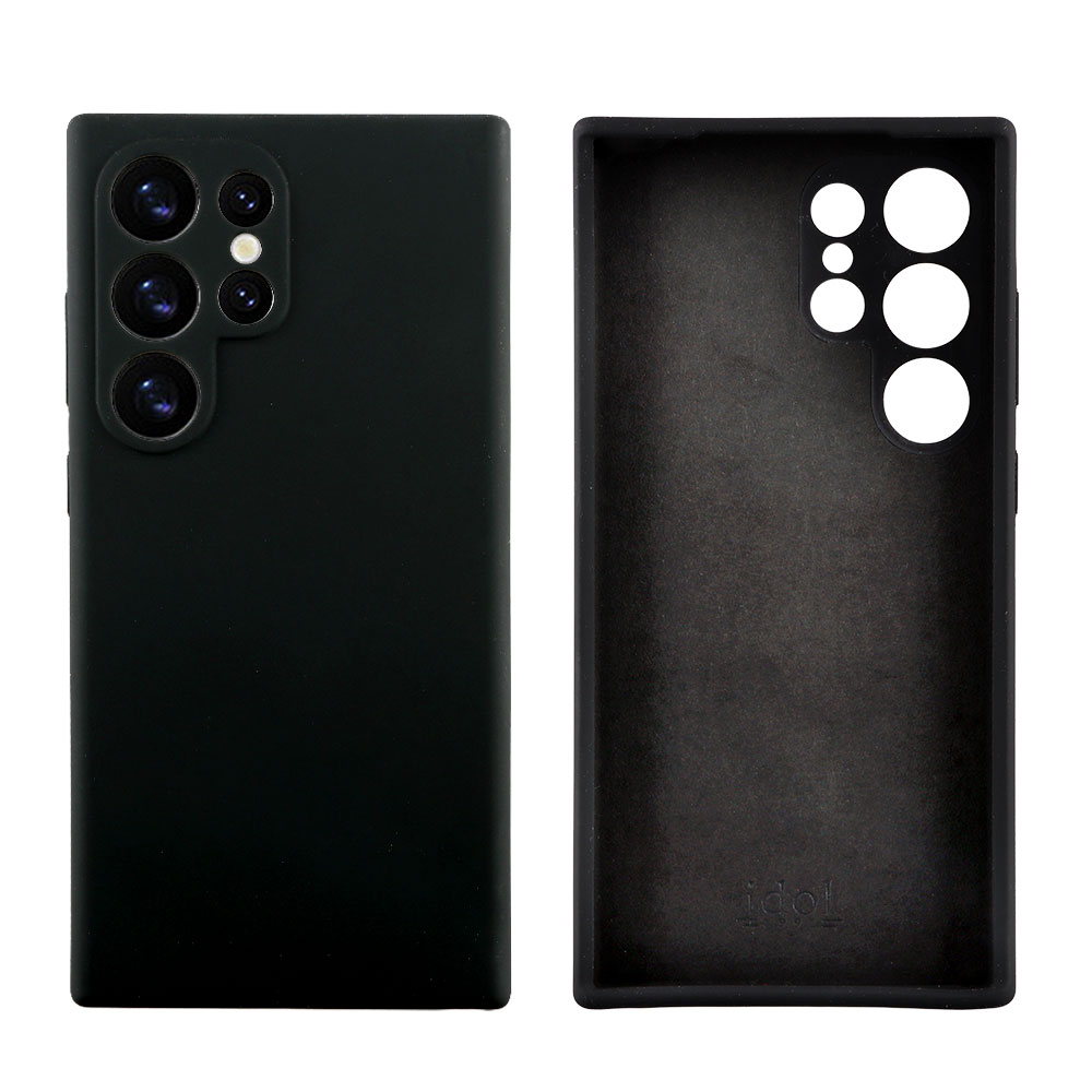 IDOL 1991 VELVET ELITE TPU ΘΗΚΗ SAMSUNG S24 ULTRA 5G S928 6.8in 4 SIDE FULL CAMERA PROTECTION BLACK