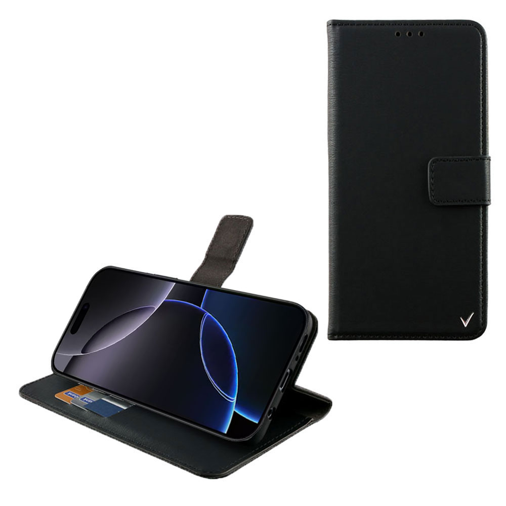 VOLTE-TEL ALLURE ΘΗΚΗ IPHONE 16 PRO 6.3in MAGNET BOOK STAND CLIP BLACK