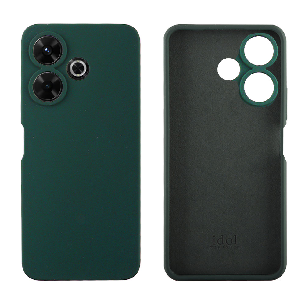 IDOL 1991 VELVET ELITE TPU ΘΗΚΗ XIAOMI REDMI 13/ POCO M6 4G 6,79in 4 SIDE FULL CAMERA PROTECTION DARK GREEN