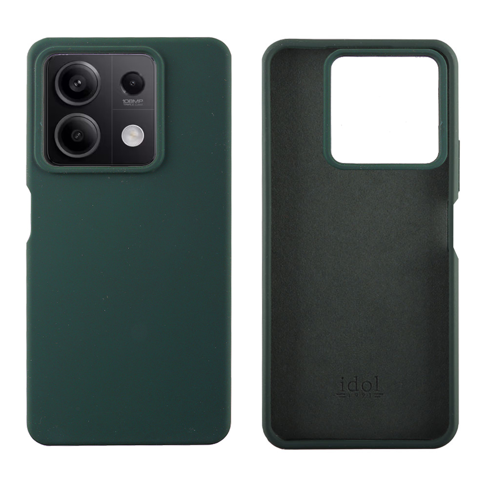 IDOL 1991 VELVET ELITE TPU ΘΗΚΗ XIAOMI REDMI NOTE 13 5G 6.67in 4 SIDE CAMERA GUARD DARK GREEN