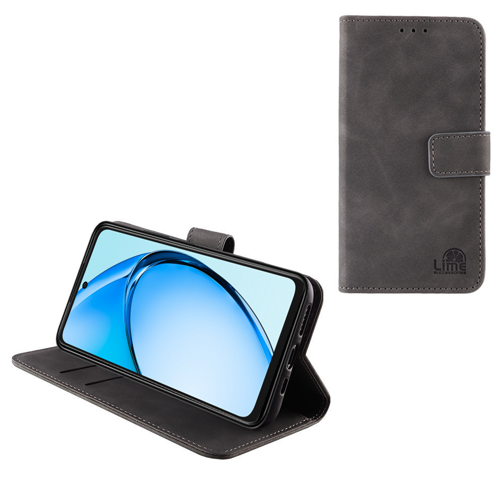 LIME ESSENTIAL ΘΗΚΗ OPPO A60 4G 6.67in MAGNET BOOK STAND CLIP GREY