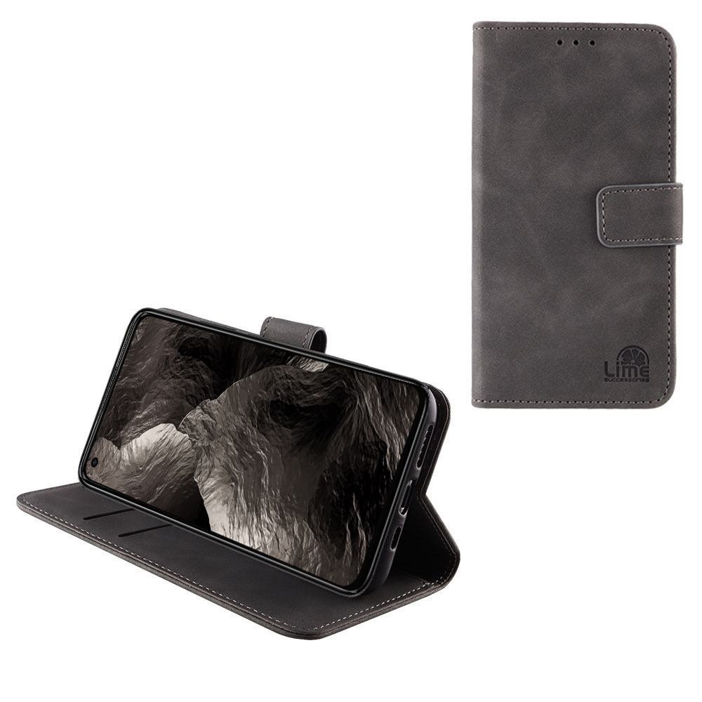 LIME ESSENTIAL ΘΗΚΗ REALME GT MASTER 5G 6.43in MAGNET BOOK STAND CLIP GREY