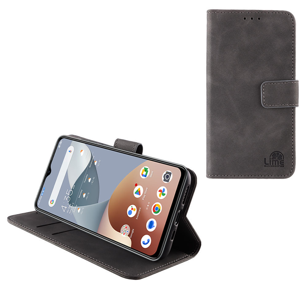 LIME ESSENTIAL ΘΗΚΗ NOVA 5G PHONE 6.52in MAGNET BOOK STAND CLIP GREY