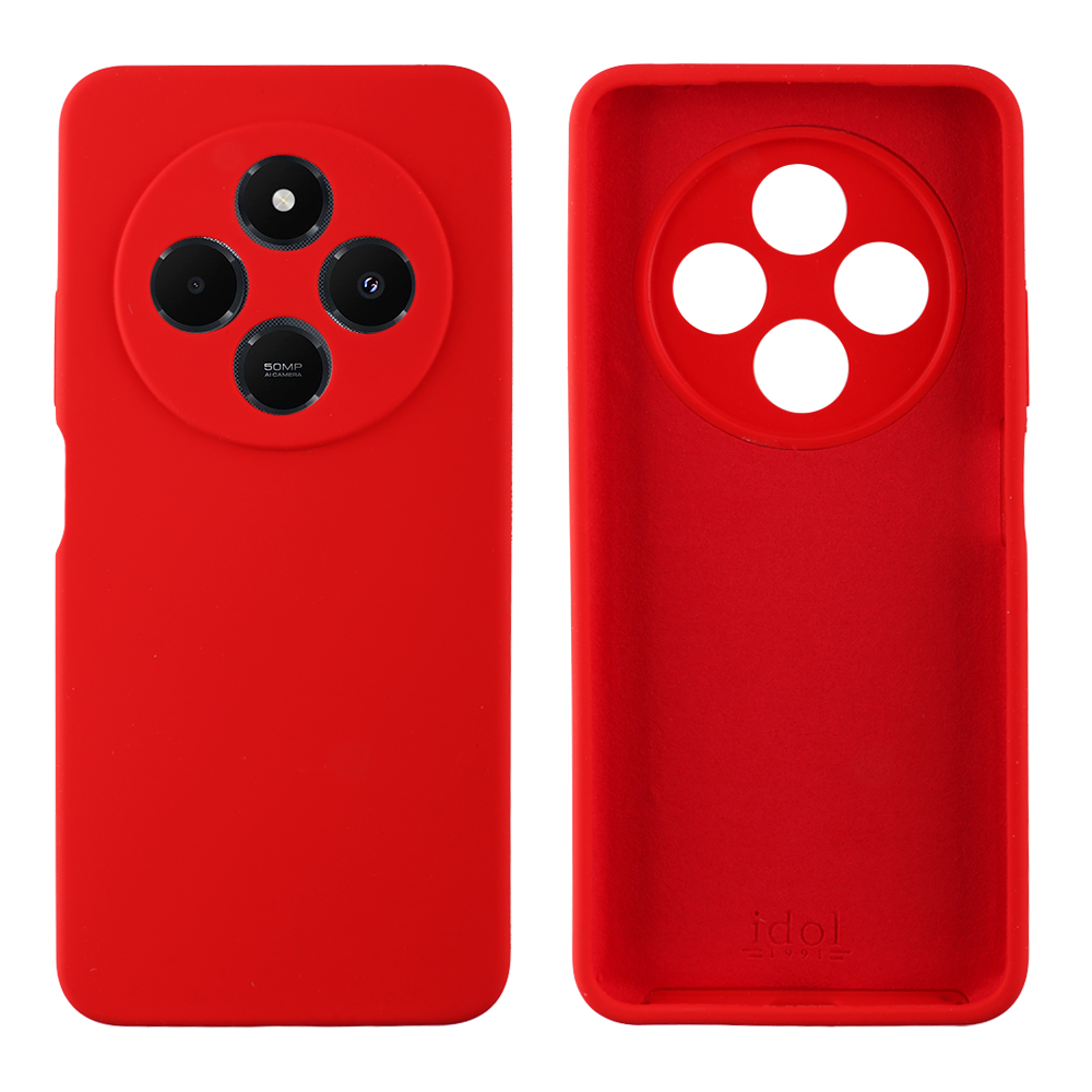 IDOL 1991 VELVET ELITE TPU ΘΗΚΗ XIAOMI REDMI 14C/ REDMI A4/ POCO C75/ POCO M7 5G 6.88in 4 SIDE FULL CAMERA PROTECTION RED