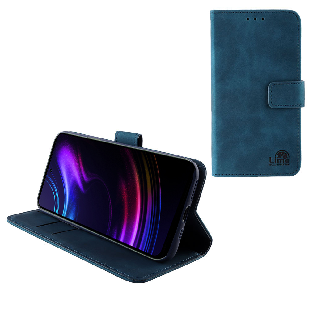 LIME ESSENTIAL ΘΗΚΗ NOVA 5G PRO PHONE 6.6in MAGNET BOOK STAND CLIP DARK BLUE