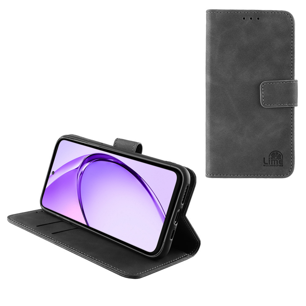 LIME ESSENTIAL ΘΗΚΗ OPPO A80 5G 6.67in MAGNET BOOK STAND CLIP GREY