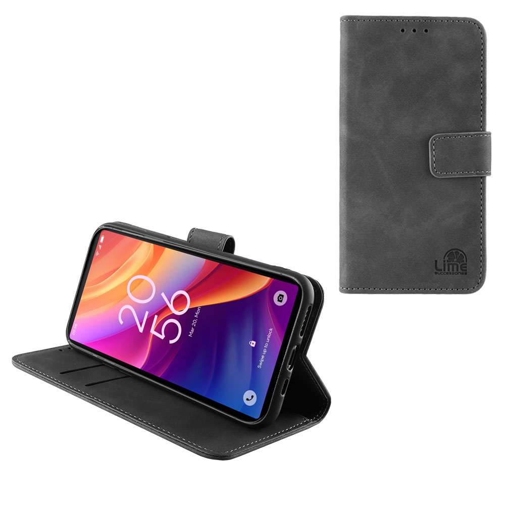 LIME ESSENTIAL ΘΗΚΗ TCL 501 6.0in MAGNET BOOK STAND CLIP GREY