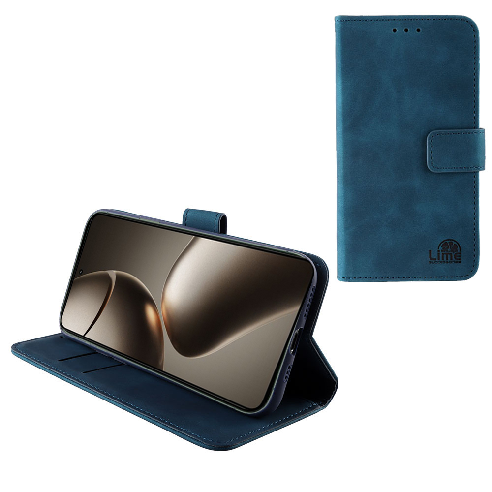 LIME ESSENTIAL ΘΗΚΗ XIAOMI 14T PRO 5G 6.67in MAGNET BOOK STAND CLIP DARK BLUE