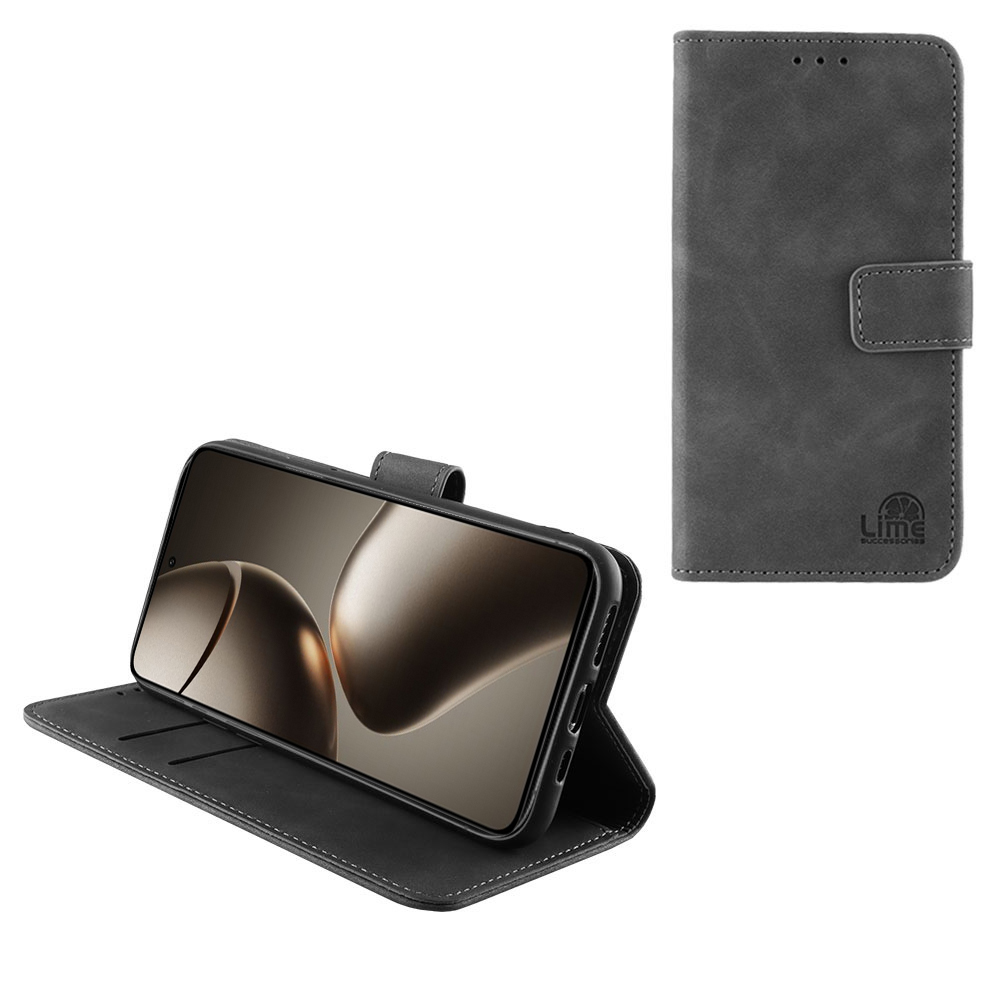 LIME ESSENTIAL ΘΗΚΗ XIAOMI 14T PRO 5G 6.67in MAGNET BOOK STAND CLIP GREY