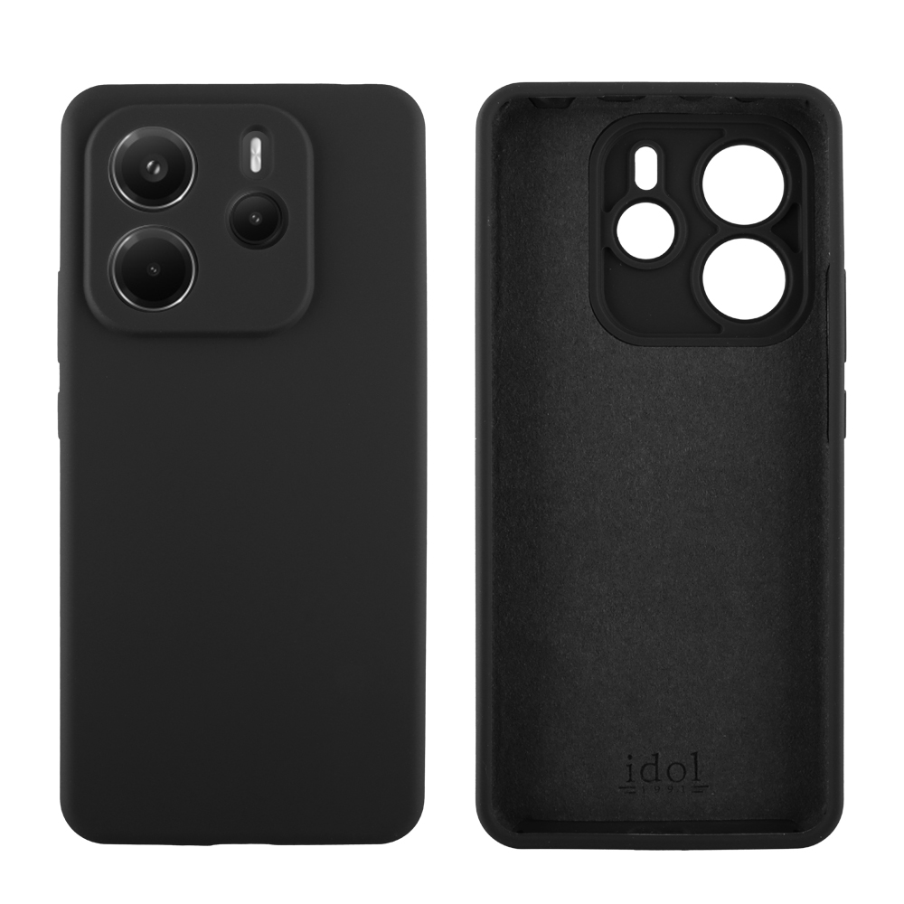 IDOL 1991 VELVET ELITE TPU ΘΗΚΗ XIAOMI REDMI NOTE 14 5G 6.67in 4 SIDE FULL CAMERA PROTECTION BLACK