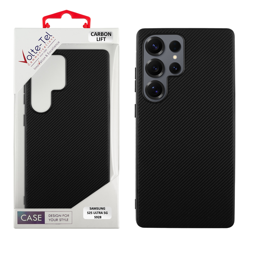 VOLTE-TEL CARBON LIFT ΘΗΚΗ SAMSUNG S25 ULTRA 5G S928 6.9in CAMERA GUARD BLACK