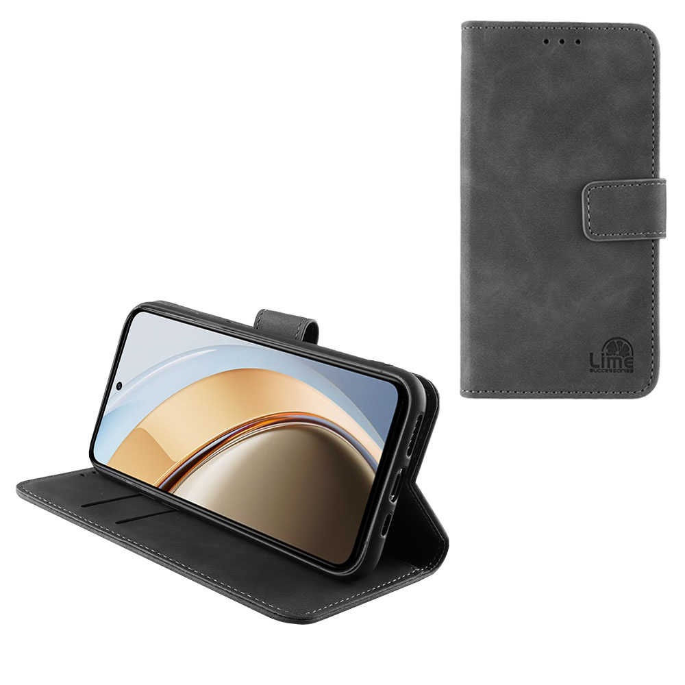 LIME ESSENTIAL ΘΗΚΗ VIVO V40 LITE 5G 6.67in MAGNET BOOK STAND CLIP GREY