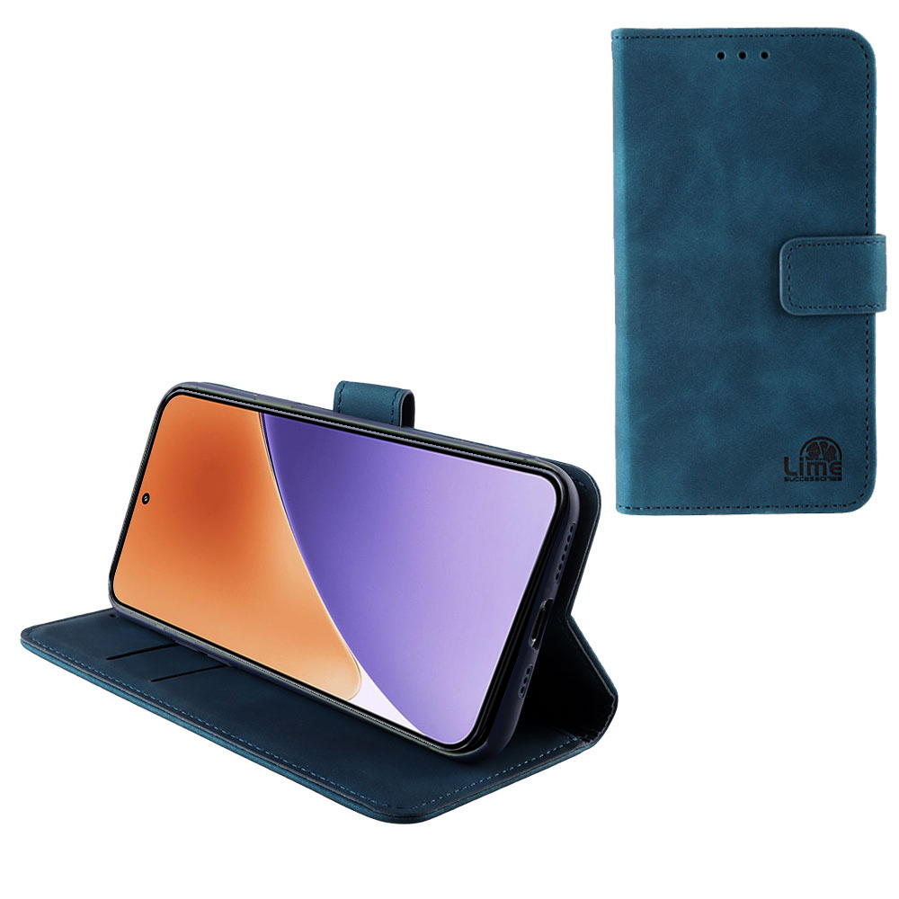 LIME ESSENTIAL ΘΗΚΗ XIAOMI 15 5G 6.36in MAGNET BOOK STAND CLIP DARK BLUE