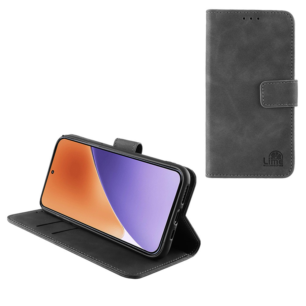 LIME ESSENTIAL ΘΗΚΗ XIAOMI 15 5G 6.36in MAGNET BOOK STAND CLIP GREY