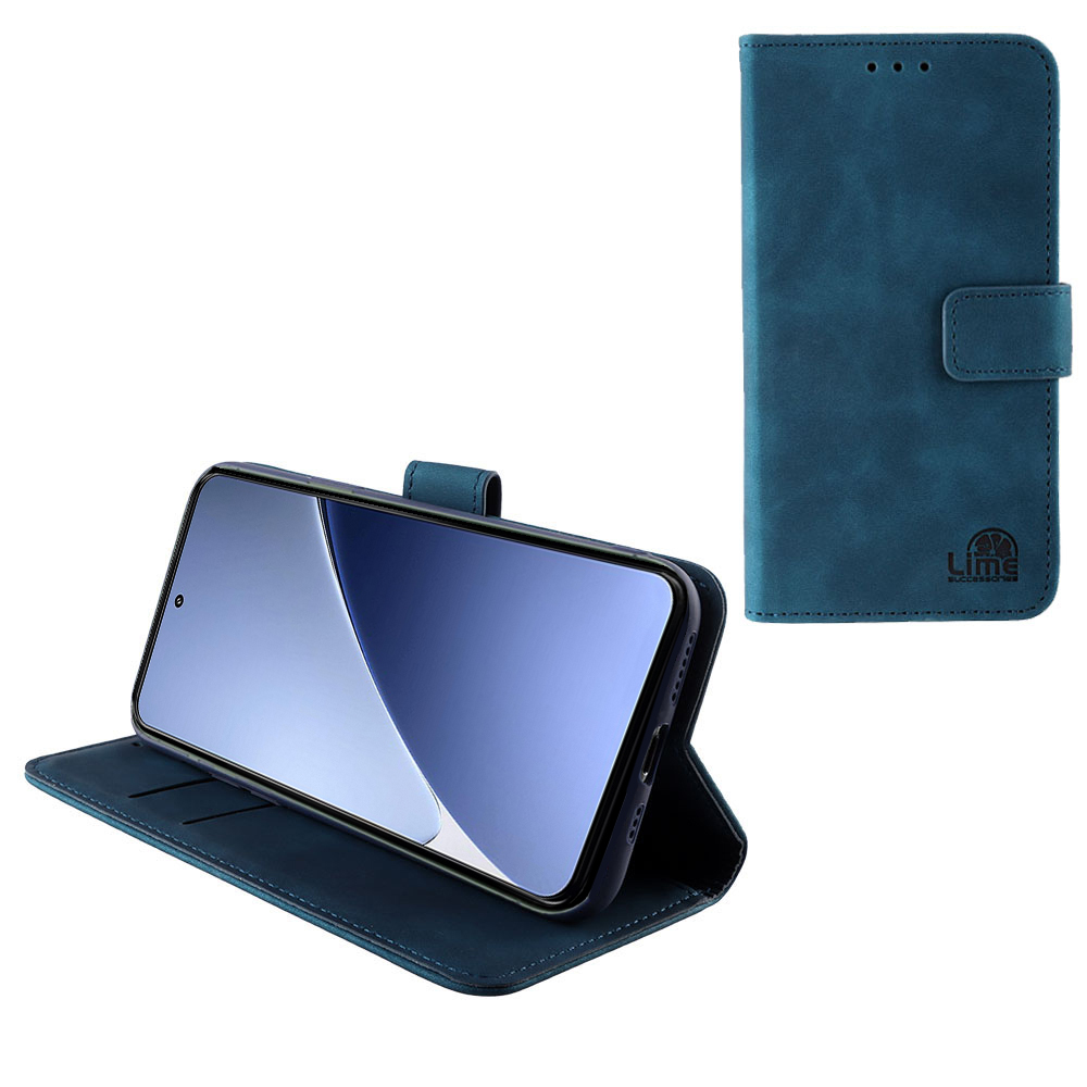 LIME ESSENTIAL ΘΗΚΗ XIAOMI 15 PRO 5G 6.73in MAGNET BOOK STAND CLIP DARK BLUE