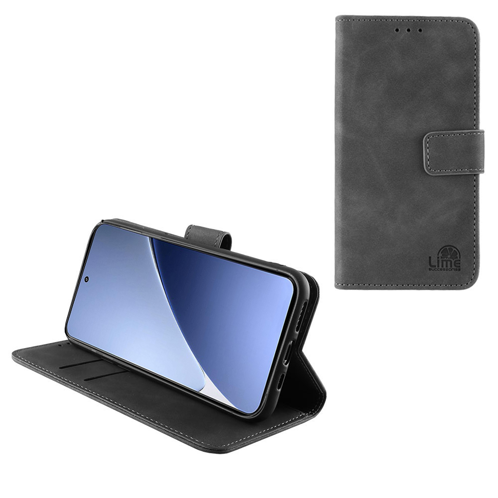 LIME ESSENTIAL ΘΗΚΗ XIAOMI 15 PRO 5G 6.73in MAGNET BOOK STAND CLIP GREY