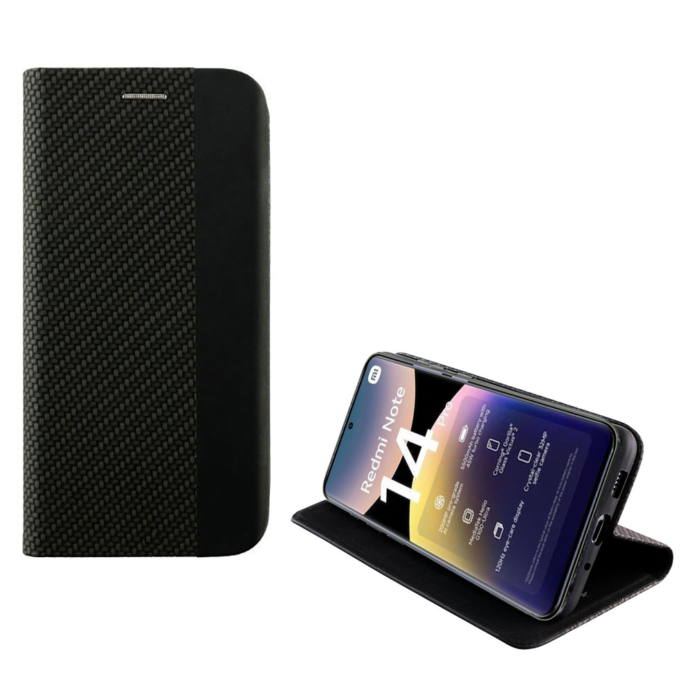 IDOL 1991 ELITE ΘΗΚΗ XIAOMI REDMI NOTE 14 PRO 4G 6.67in ANTI-RFID BOOK STAND BLACK
