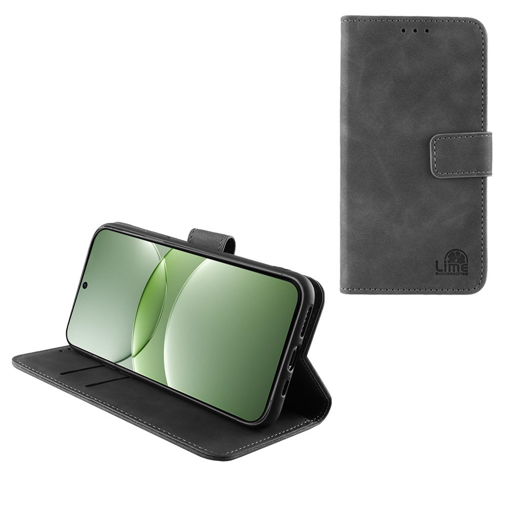 LIME ESSENTIAL ΘΗΚΗ HUAWEI NOVA 13 6.7in MAGNET BOOK STAND CLIP GREY