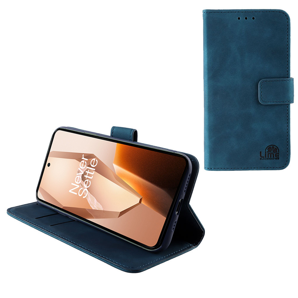 LIME ESSENTIAL ΘΗΚΗ ONEPLUS 13R 5G/ACE 5/ACE 5 PRO 6.78in MAGNET BOOK STAND CLIP DARK BLUE