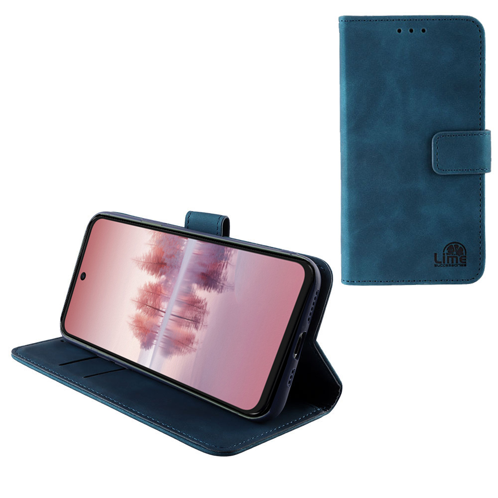 LIME ESSENTIAL ΘΗΚΗ TCL 60/ 60 SE NXTPAPER/ 60R 6.7in MAGNET BOOK STAND CLIP CAMERA GUARD DARK BLUE