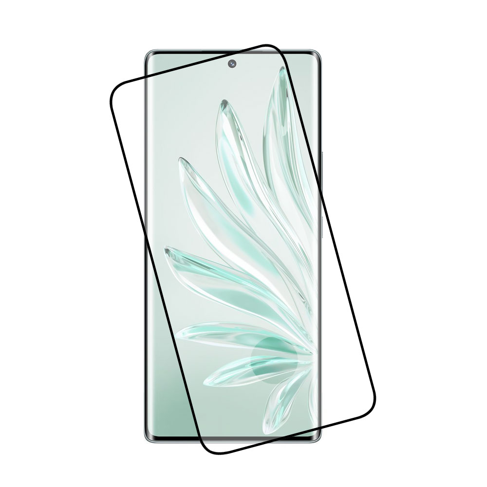 IDOL 1991 GLAMOUR TEMPERED GLASS HONOR 70 6.67in 9H 0.30mm FULL COVER 3D EDGE GLUE FINGER UNLOCK BLACK