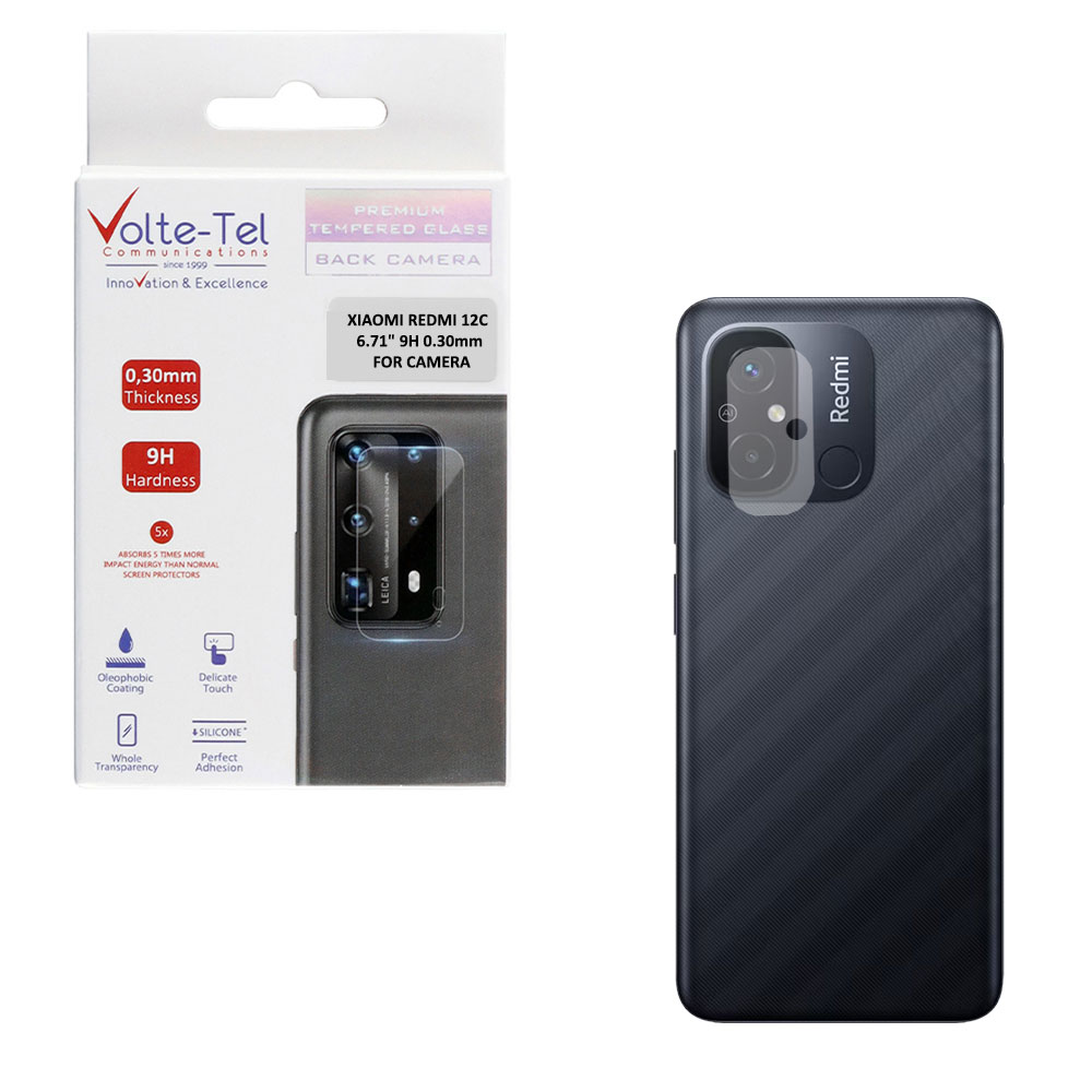 VOLTE-TEL CAMERA TEMPERED GLASS XIAOMI REDMI 12C 6.71in 9H 0.30mm