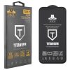 IDOL 1991 TITANIUM TEMPERED GLASS IPHONE 14 PRO 6.1in 9H 0.25mm  SEMI CURVED FULL GLUE BLACK