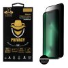 IDOL 1991 PRIVACY ANTISPY TEMPERED GLASS IPHONE 14 PRO MAX 6.7in 9H 0.25mm SEMI CURVED FULL GLUE BLACK