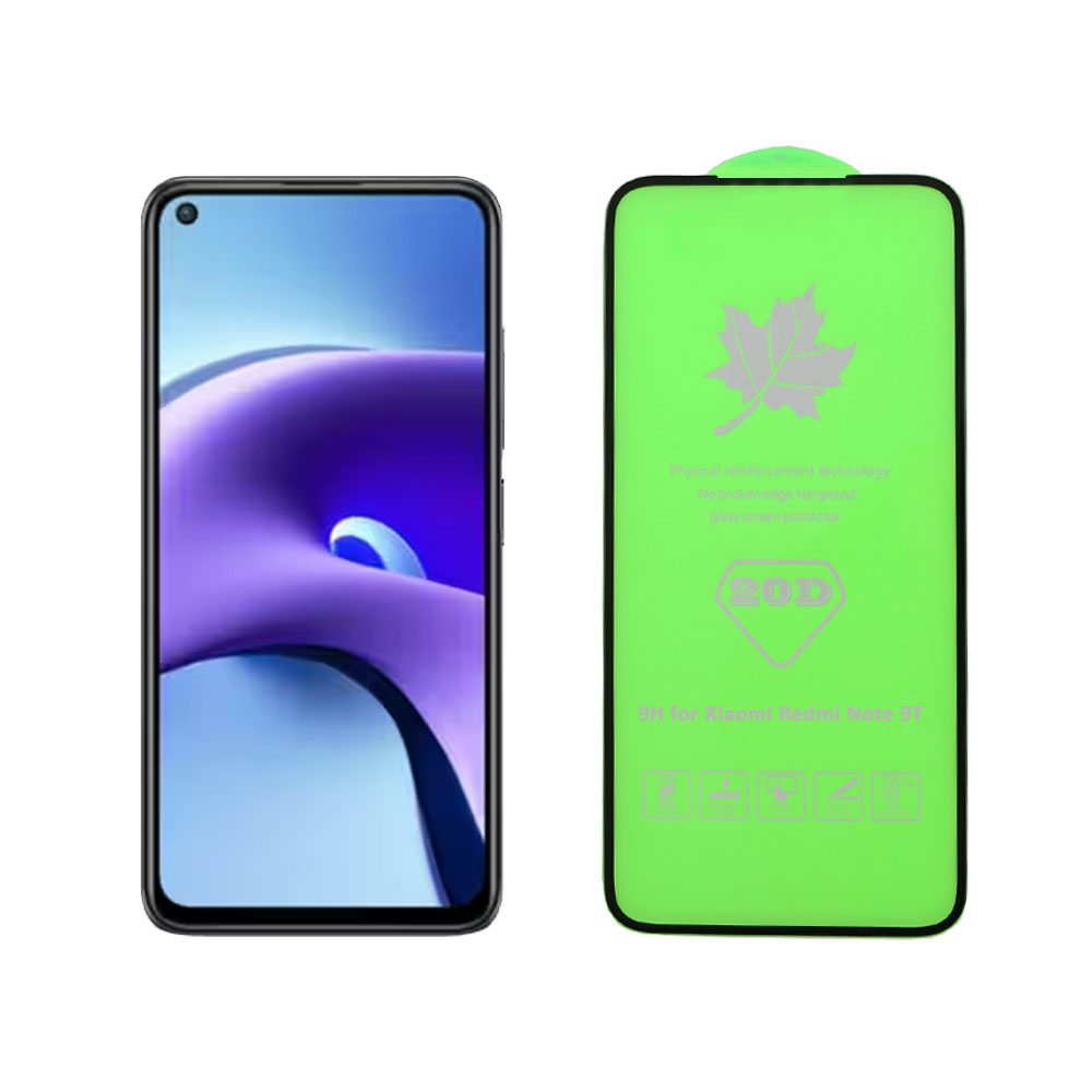 IDOL 1991 TEMPERED GLASS XIAOMI REDMI NOTE 9/REDMI NOTE 9T 5G 6.53" 9H 0.30mm 20D FULL GLUE SEMI CURVED BLACK