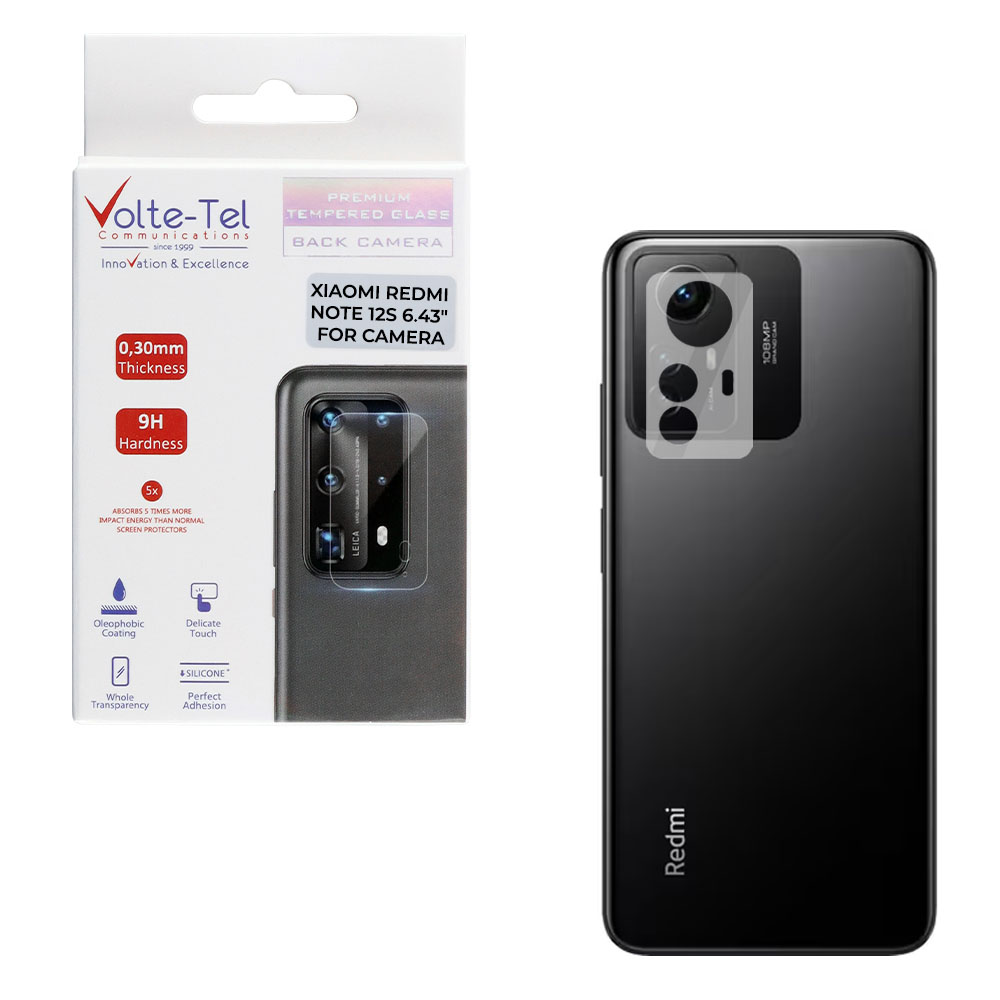 VOLTE-TEL CAMERA TEMPERED GLASS XIAOMI REDMI NOTE 12S 6.43in 9H 0.30mm