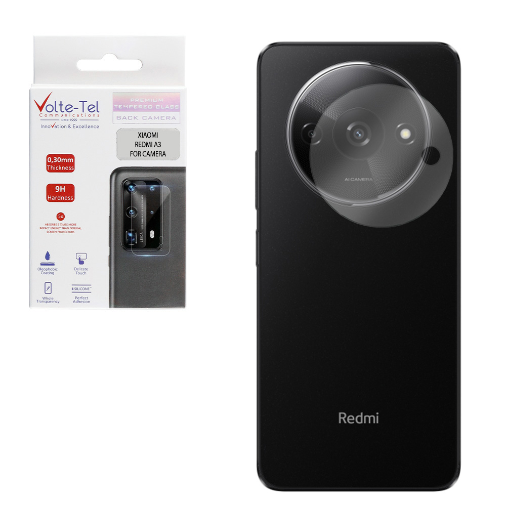 VOLTE-TEL CAMERA TEMPERED GLASS XIAOMI REDMI A3 4G/A3X 4G 6.71in 9H 0.30mm