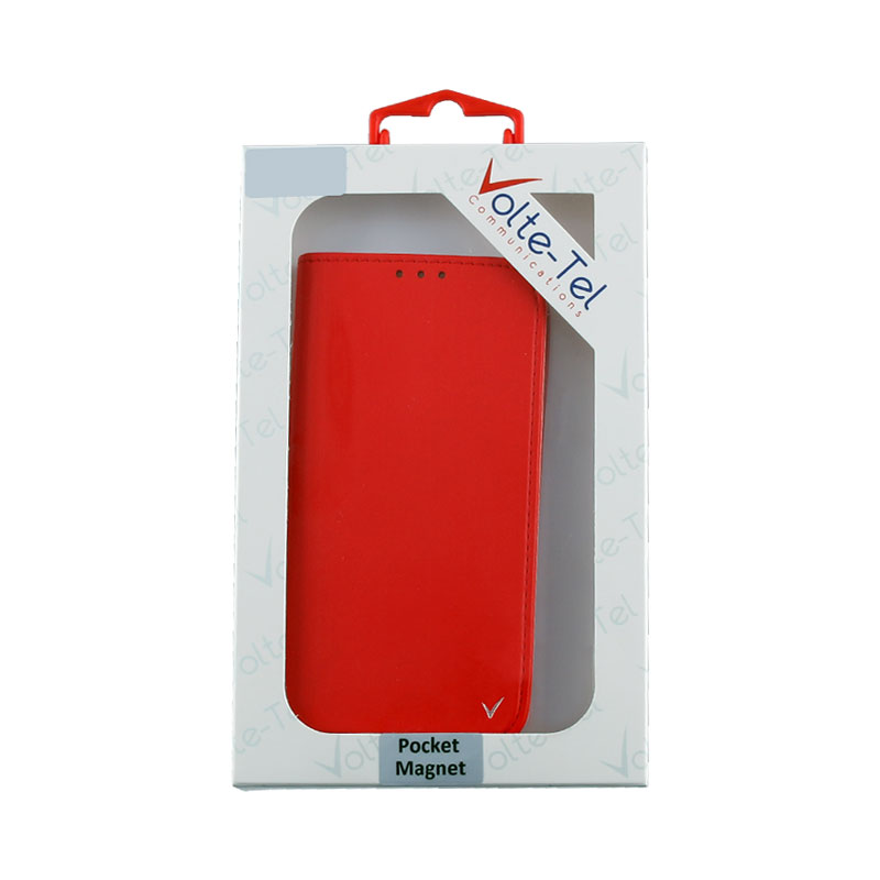 VOLTE-TEL ΘΗΚΗ SAMSUNG A9 2018 A920 6.3" POCKET MAGNET BOOK STAND RED