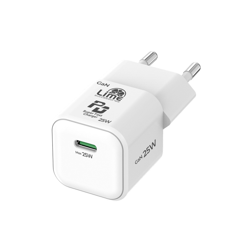 LIME TYPE C MINI GAN PD 3.0 SUPER FAST TRAVEL LGC25W 5V 4.0A/ 9V 2.77A/ 12V 2.08A 25W WHITE - Image 9