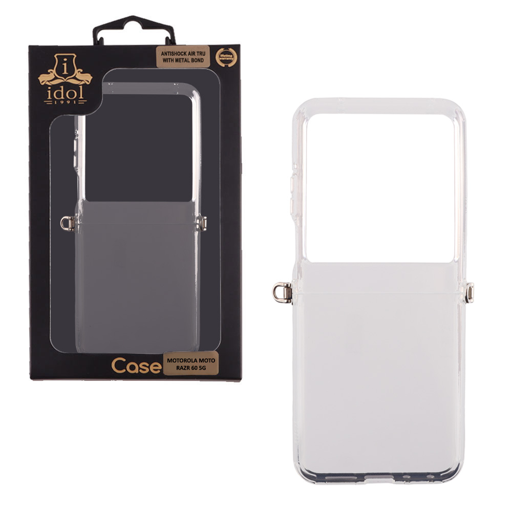 IDOL 1991 ΘΗΚΗ MOTOROLA MOTO RAZR 60 5G 6.9" ANTISHOCK AIR TPU WITH METAL BOND CAMERA GUARD ΔΙΑΦΑΝΗ - Image 2