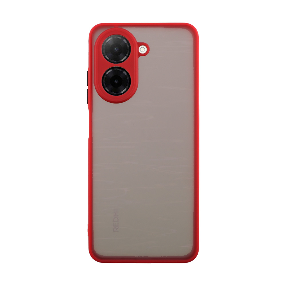 LIME ΘΗΚΗ XIAOMI REDMI A5 4G 6.88" HARDSHELL FUSION FULL CAMERA PROTECTION RED WITH BLACK KEYS - Image 6